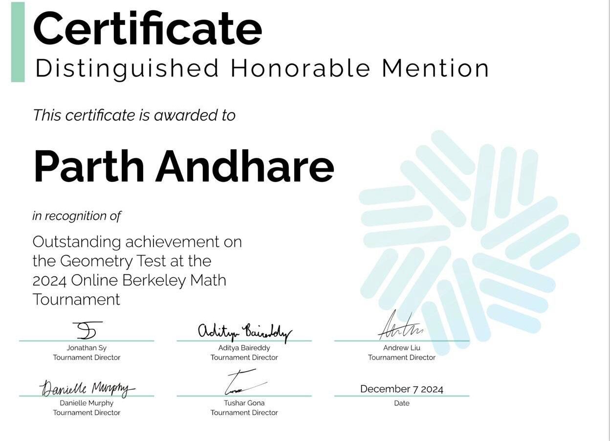 Geometry DHM Parth BMT 2024